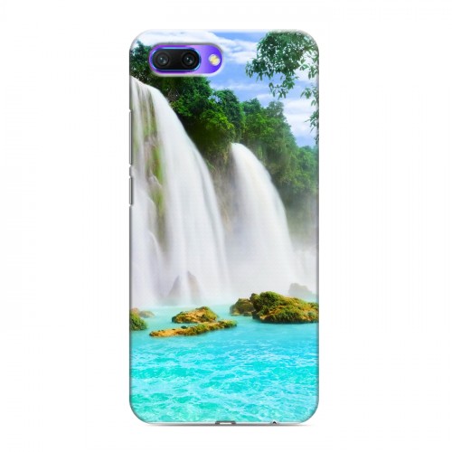 Дизайнерский силиконовый с усиленными углами чехол для Huawei Honor 10 водопады
