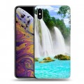 Дизайнерский силиконовый чехол для Iphone Xs Max водопады