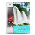 Дизайнерский пластиковый чехол для Sony Xperia E водопады