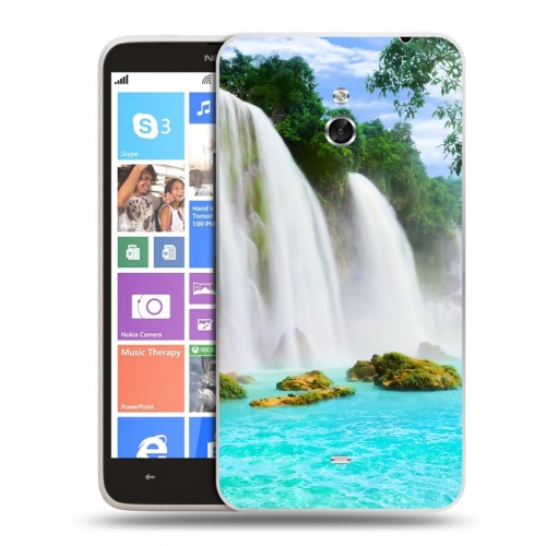 Дизайнерский пластиковый чехол для Nokia Lumia 1320 водопады