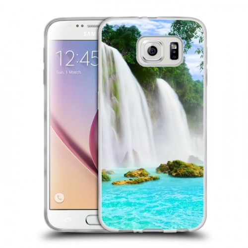 Дизайнерский пластиковый чехол для Samsung Galaxy S6 водопады