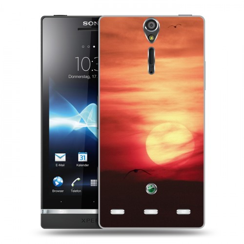 Дизайнерский пластиковый чехол для Sony Xperia S Закат