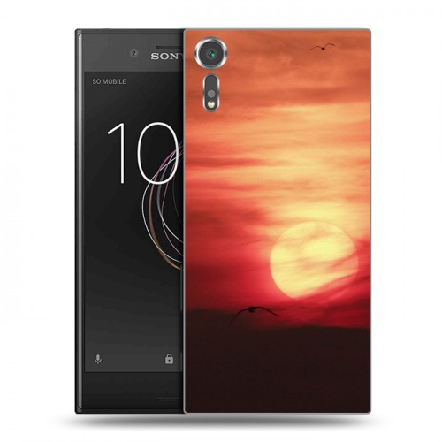 Дизайнерский пластиковый чехол для Sony Xperia XZs Закат