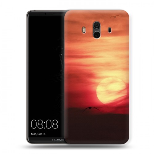 Дизайнерский пластиковый чехол для Huawei Mate 10 Закат