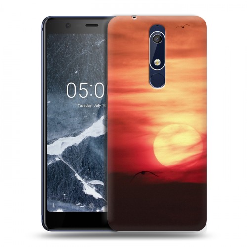 Дизайнерский пластиковый чехол для Nokia 5.1 Закат