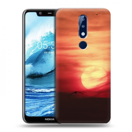 Дизайнерский силиконовый чехол для Nokia 5.1 Plus Закат