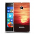 Дизайнерский пластиковый чехол для Microsoft Lumia 435 Закат