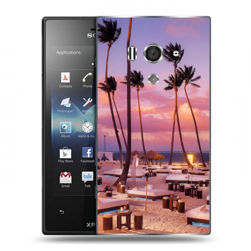 Дизайнерский пластиковый чехол для Sony Xperia acro S Закат