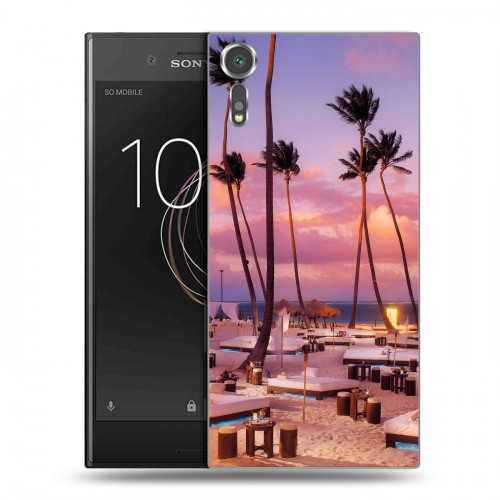 Дизайнерский пластиковый чехол для Sony Xperia XZs Закат