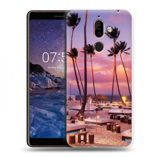 Дизайнерский пластиковый чехол для Nokia 7 Plus Закат