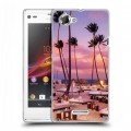 Дизайнерский пластиковый чехол для Sony Xperia L Закат