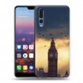 Дизайнерский силиконовый с усиленными углами чехол для Huawei P20 Pro Закат