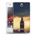 Дизайнерский пластиковый чехол для Sony Xperia E Закат