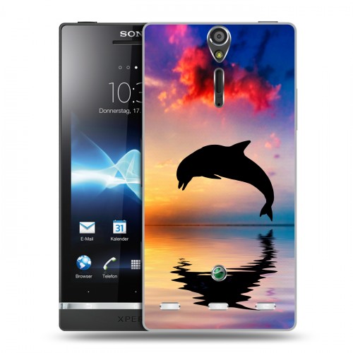 Дизайнерский пластиковый чехол для Sony Xperia S Закат