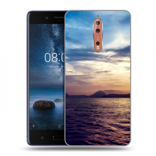 Дизайнерский пластиковый чехол для Nokia 8 Закат