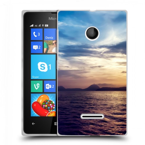 Дизайнерский пластиковый чехол для Microsoft Lumia 435 Закат