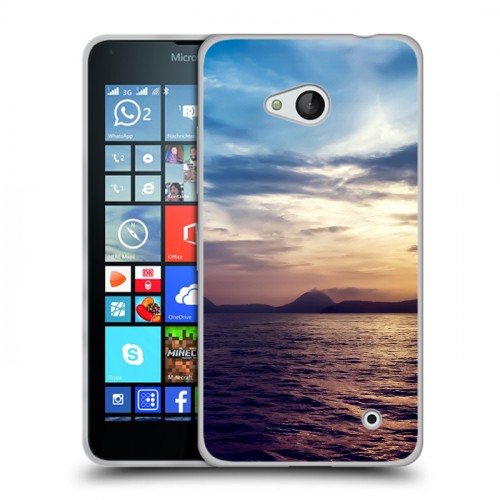 Дизайнерский пластиковый чехол для Microsoft Lumia 640 Закат