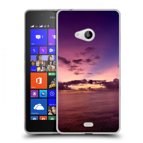 Дизайнерский пластиковый чехол для Microsoft Lumia 540 Закат