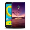 Дизайнерский пластиковый чехол для Alcatel U5 Закат