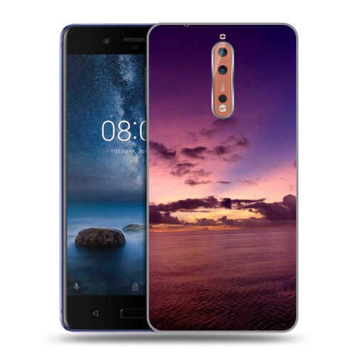 Дизайнерский пластиковый чехол для Nokia 8 Закат