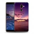 Дизайнерский пластиковый чехол для Nokia 7 Plus Закат