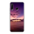 Дизайнерский силиконовый чехол для Huawei P30 Lite Закат