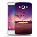 Дизайнерский пластиковый чехол для LG L60 Закат