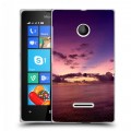 Дизайнерский пластиковый чехол для Microsoft Lumia 435 Закат