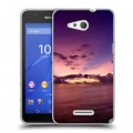 Дизайнерский пластиковый чехол для Sony Xperia E4g Закат