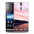 Дизайнерский пластиковый чехол для Sony Xperia S Закат