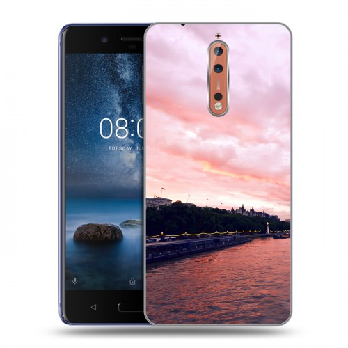 Дизайнерский пластиковый чехол для Nokia 8 Закат