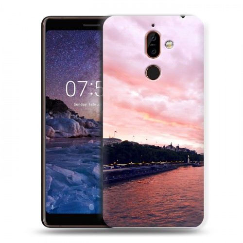 Дизайнерский пластиковый чехол для Nokia 7 Plus Закат