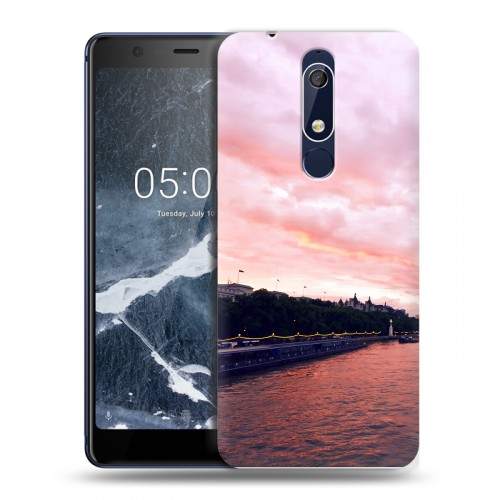 Дизайнерский пластиковый чехол для Nokia 5.1 Закат