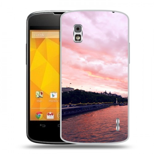 Дизайнерский пластиковый чехол для LG Google Nexus 4 Закат