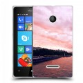 Дизайнерский пластиковый чехол для Microsoft Lumia 435 Закат