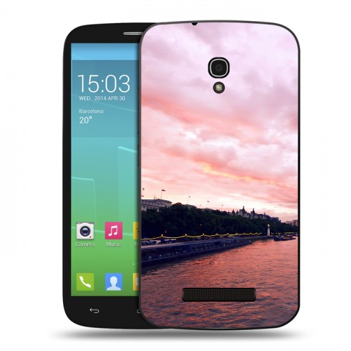 Дизайнерский пластиковый чехол для Alcatel One Touch Pop S9 Закат