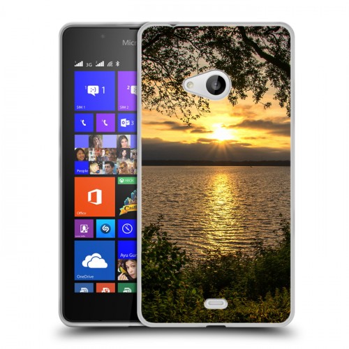 Дизайнерский пластиковый чехол для Microsoft Lumia 540 Закат