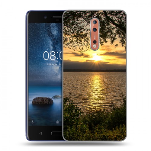 Дизайнерский пластиковый чехол для Nokia 8 Закат