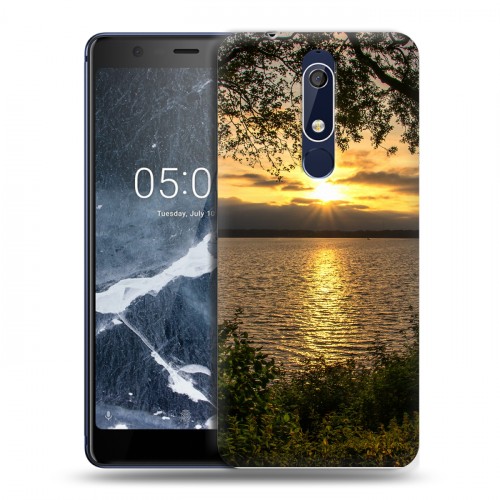 Дизайнерский пластиковый чехол для Nokia 5.1 Закат