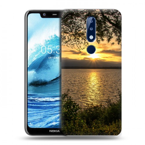 Дизайнерский силиконовый чехол для Nokia 5.1 Plus Закат