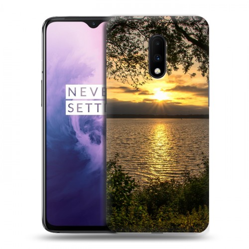 Дизайнерский пластиковый чехол для OnePlus 7 Закат