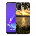 Дизайнерский пластиковый чехол для OPPO A52 Закат