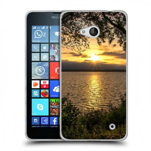 Дизайнерский пластиковый чехол для Microsoft Lumia 640 Закат