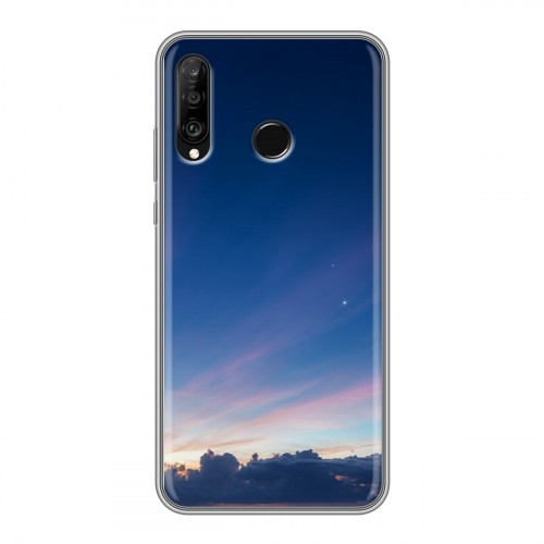 Дизайнерский силиконовый чехол для Huawei P30 Lite Закат