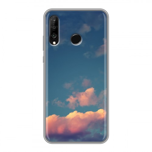 Дизайнерский силиконовый чехол для Huawei P30 Lite Закат