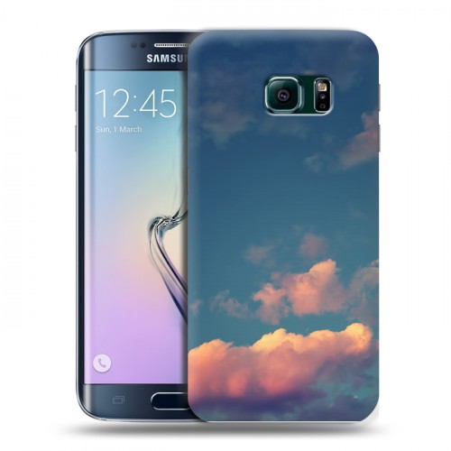 Дизайнерский пластиковый чехол для Samsung Galaxy S6 Edge Закат