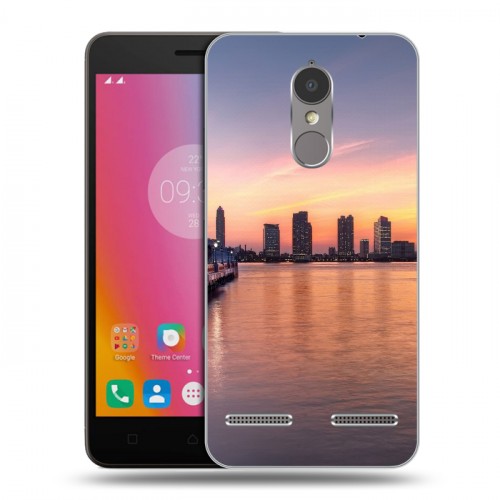 Дизайнерский силиконовый чехол для Lenovo K6 Закат