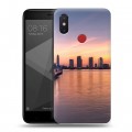 Дизайнерский силиконовый чехол для Xiaomi Mi8 SE Закат