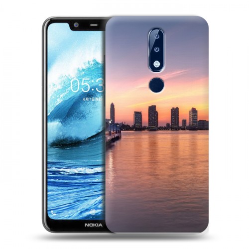 Дизайнерский силиконовый чехол для Nokia 5.1 Plus Закат