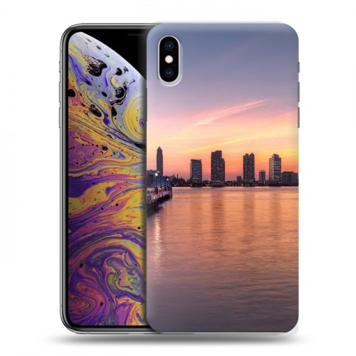 Дизайнерский силиконовый чехол для Iphone Xs Max Закат